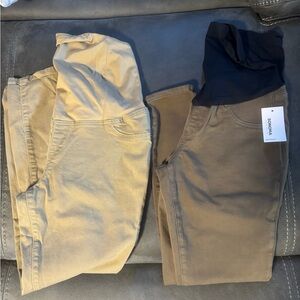 Two pairs Maternity size 8 jeggings